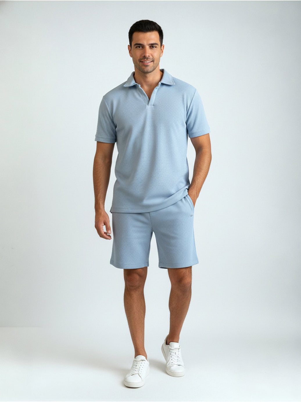 Conjunto AZUL CIELO Waffle