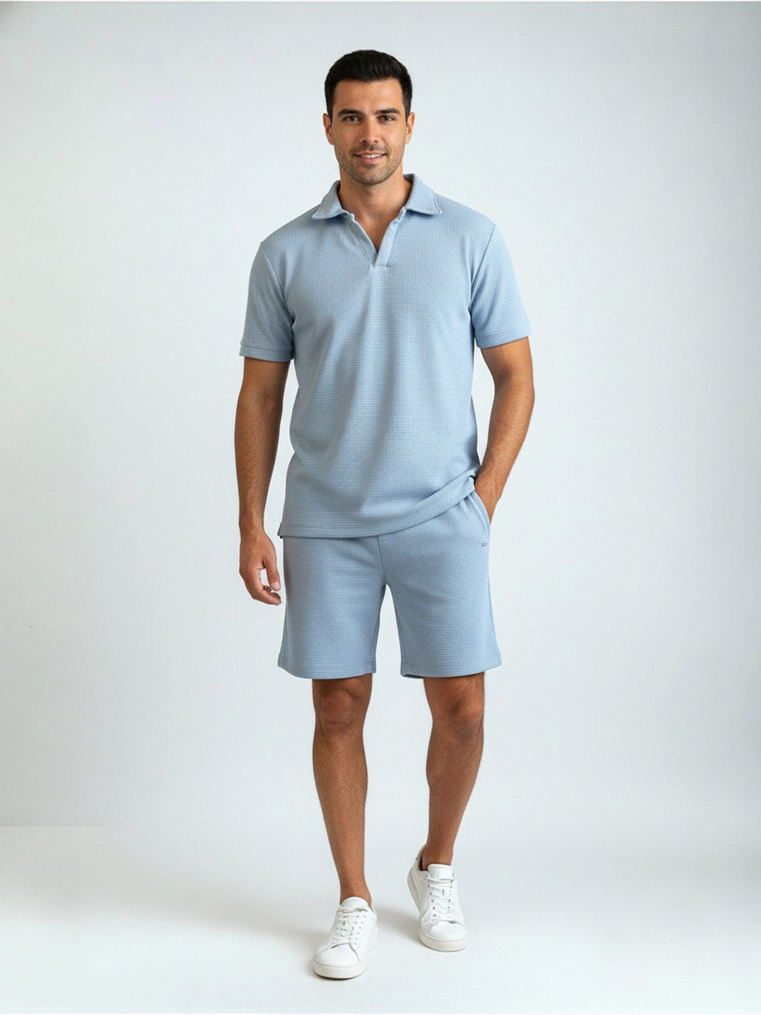 Conjunto AZUL CIELO Waffle