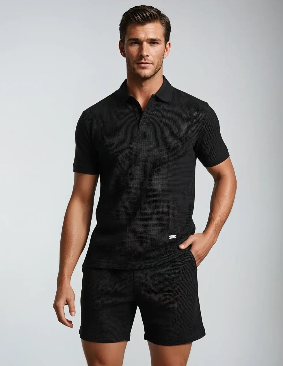 Conjunto deportivo NEGRO Waffle