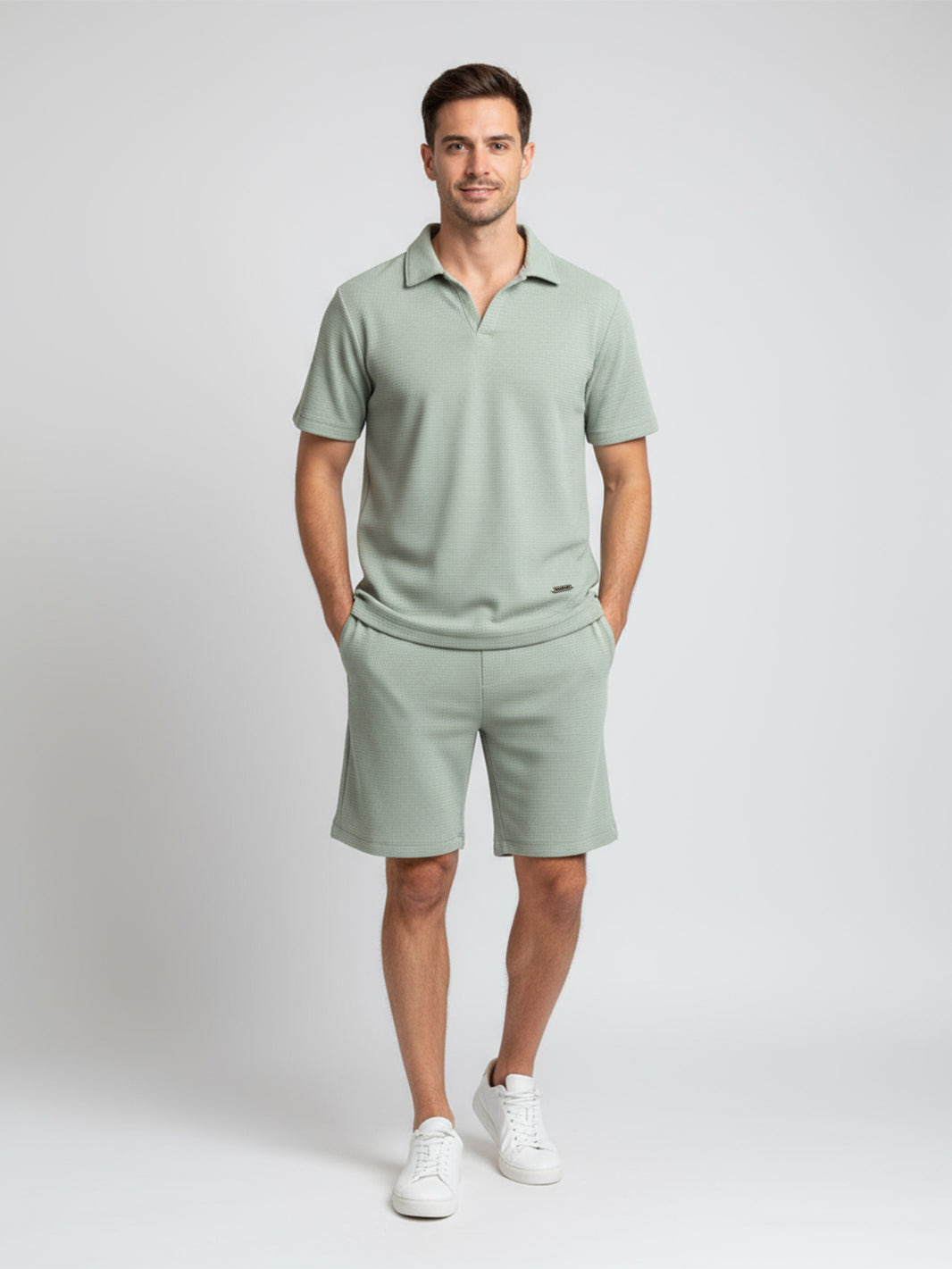 Conjunto VERDE HOJA Waffle