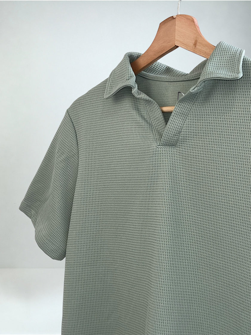 Conjunto VERDE HOJA Waffle
