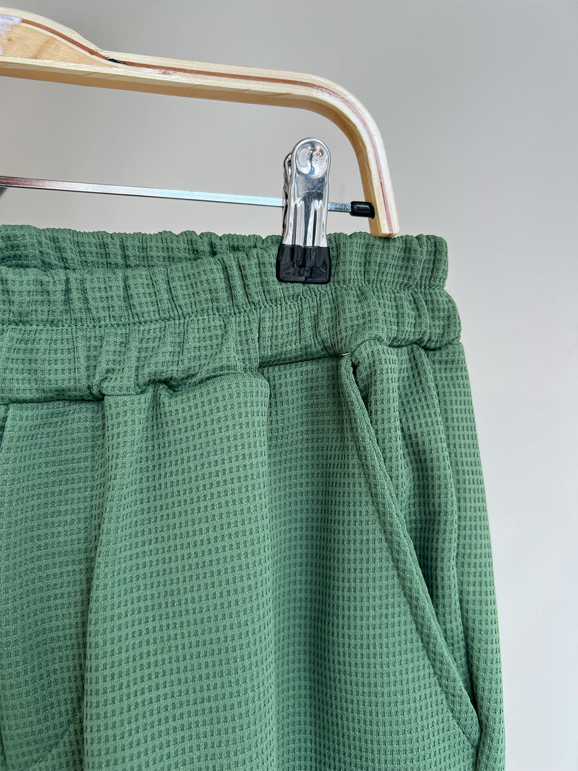 Conjunto Bottle Green Waffle