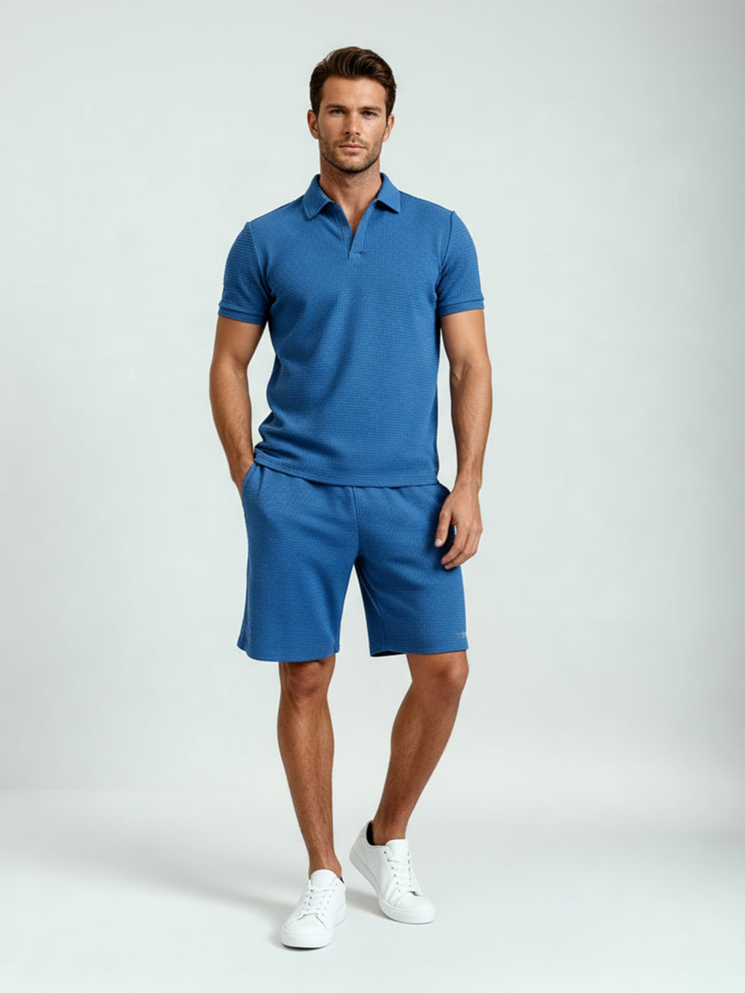 Conjunto AZUL COBALTO Waffle