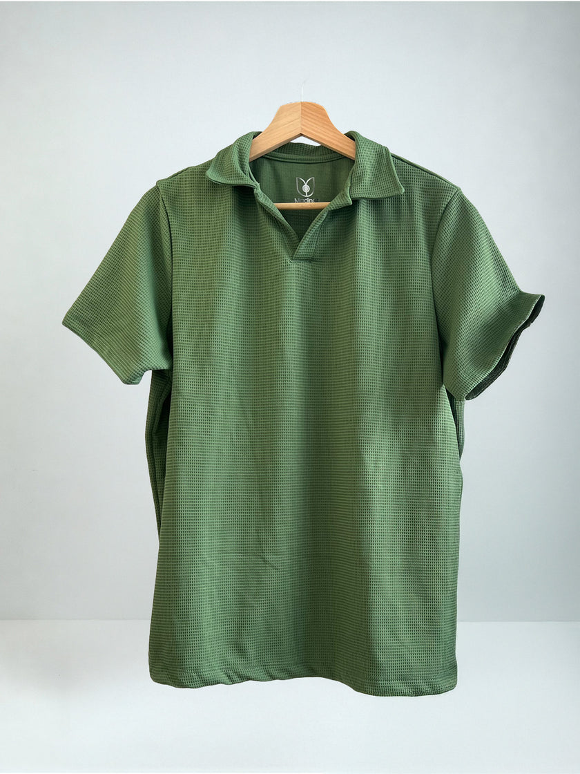 Conjunto Bottle Green Waffle
